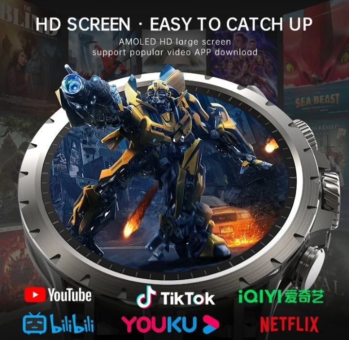 🌟Montre intelligente PRO. 2GB RAM. 16GB ROM. Carte SIM. WIFI. Camera HD. ANDROID 10.🌟