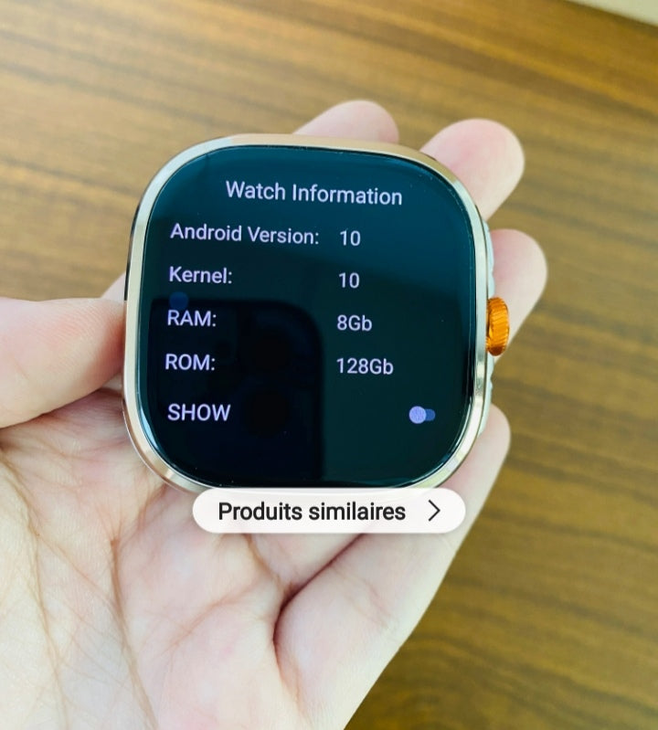 🌟Montre intelligente Elegante ,Style & PRO. 8GB RAM. 128GB ROM. chat GPT Carte SIM. WIFI. Camera HD. Mesure TENSION ANDROID 10.🌟