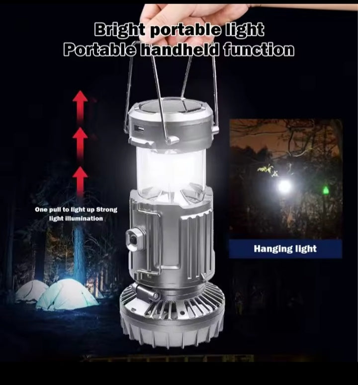 🌬️Lanterne LED rechargeable pour l'extérieur Ventilateur de plafond à énergie solaire🌬️