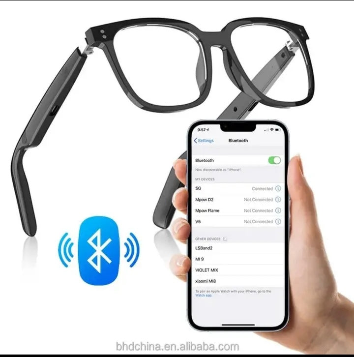 📲📲-LUNETTES INTELLIGENTES W610s, TRADUCTEUR TEXTE & LANGUE, ECOUTEUR, BLUETOOTH, APPEL; CAMERA HD, SOLAIRE IA📲📲-