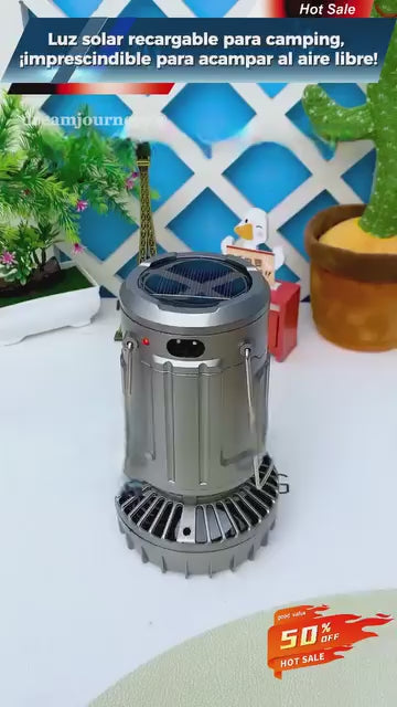 🌬️Lanterne LED rechargeable pour l'extérieur Ventilateur de plafond à énergie solaire🌬️