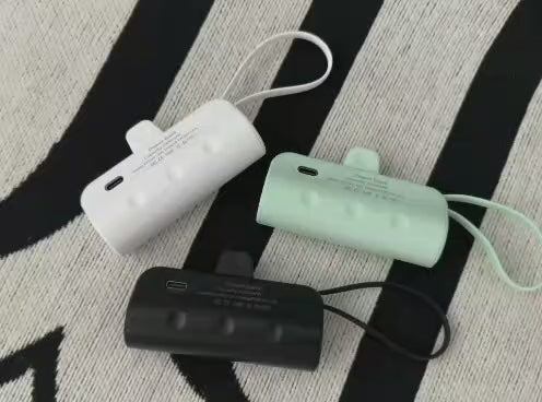 PROMO FIN D'ANNEE    🧲MINI POWER BANK D'URGENCE 3000 mAh. 2 dans 1 Type C & Iphone🧲